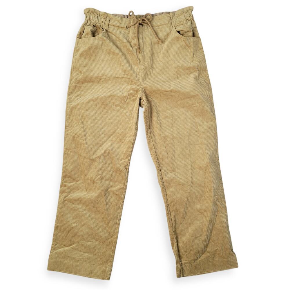 Piper and Scoot The Reign Corduroy Drawstring Pants in Dijon Women Sz XXL